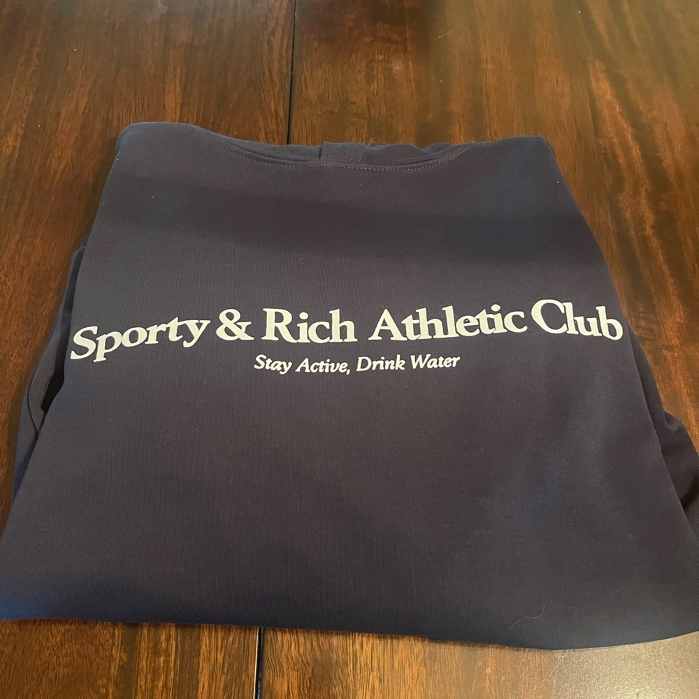 Sporty & Rich Athletic Club Dark Blue Sweatshirt
